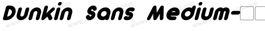 Dunkin Sans Medium字体转换